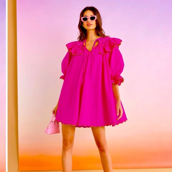 NWT! CeliaB Celia B Fiji Fuschia Hot Pink Mini Dress Size XS!